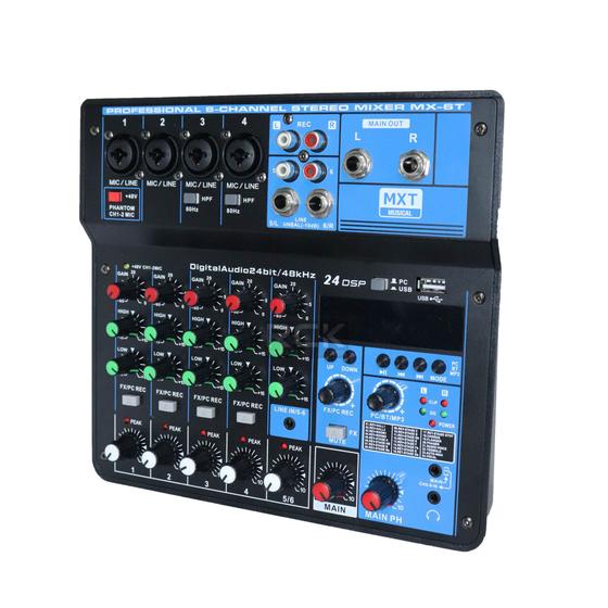 Mesa de som 6 canais MXT MX-6T com Efeitos Menor preço em Mesa de som 6 canais MXT MX-6T com Efeitos