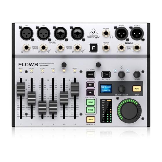 Imagem de Mesa de som 8 canais Bluetooth Behringer FLOW8