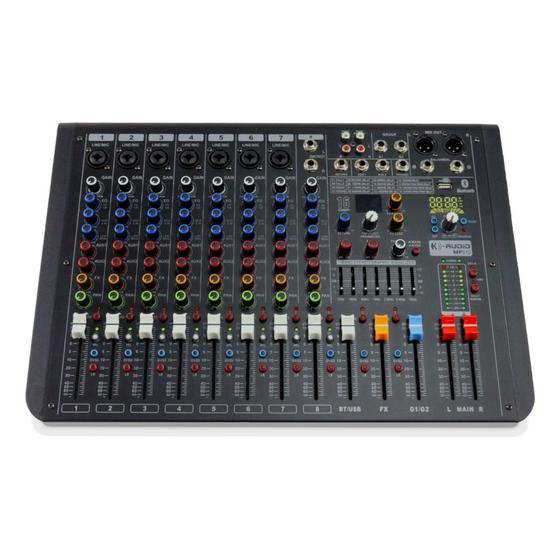 Imagem de Mesa de Som 8 Canais MP810 - K-AUDIO