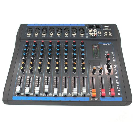 Mesa De Som 8 Canais OMX 82 - ONEAL Menor preço em Mesa De Som 8 Canais OMX 82 - ONEAL