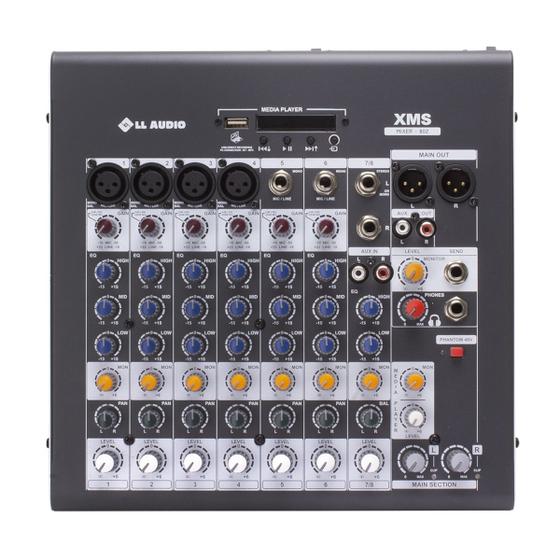 Imagem de Mesa de Som 8 Canais STARMIX XMS802MN  LL Áudio