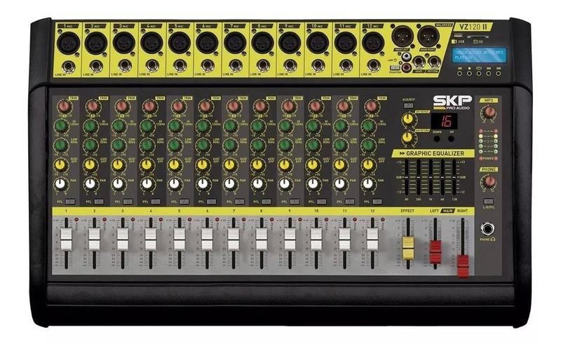 Imagem de Mesa De Som Amplificada - 12 Canais VZ-120 II SKP