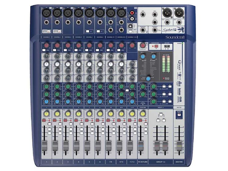 Imagem de Mesa de Som Analógica 12 Canais Soundcraft Signature 12 com Efeito