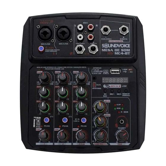Imagem de Mesa de Som Compacta Soundvoice MC4BT