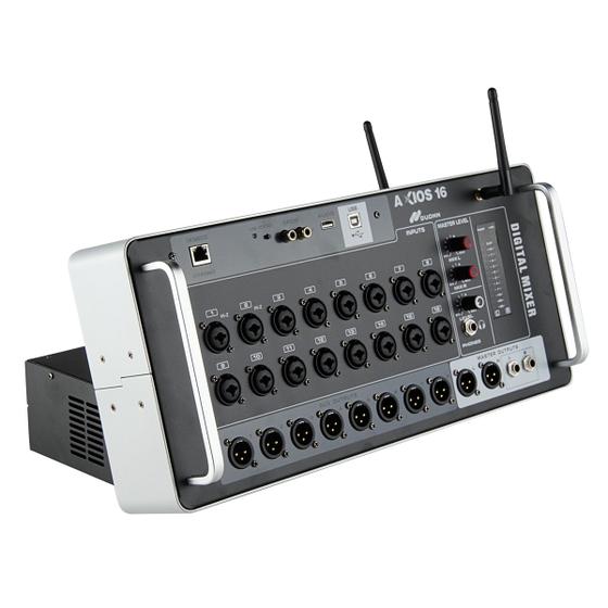 Imagem de Mesa De Som Digital Rack Duonn Axios 16 Com 8 Aux 16 Canais Combos Wifi Gravação USB 2 Módulos DSP