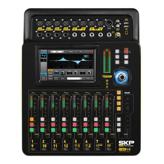 Mesa de Som Digital SKP 20 Canais D-TOUCH20 Menor preço em Mesa de Som Digital SKP 20 Canais D-TOUCH20