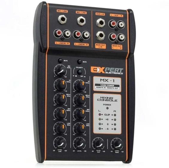 Imagem de Mesa De Som Expert Mx-1 Automotiva Entrada Aux Microfone