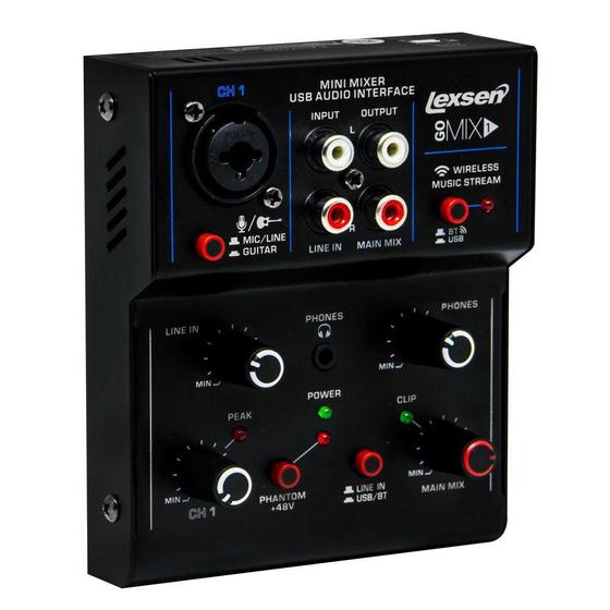 Imagem de Mesa De Som Go Mix 1 Lexsen 1 Canal Com Interface De Áudio