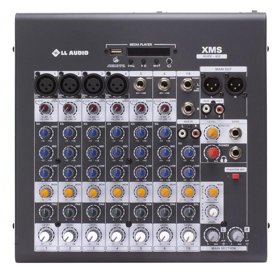 Imagem de Mesa de Som Linha Starmix XMS XMS802R 8 CANAIS