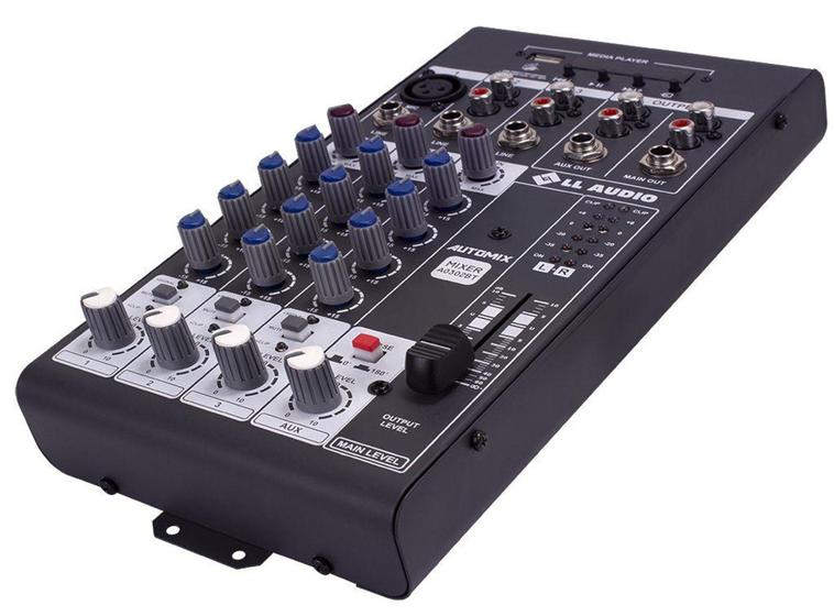 Imagem de Mesa De Som Mixer Automotivo A0302bt 3c Bluetooth  Ll Audio