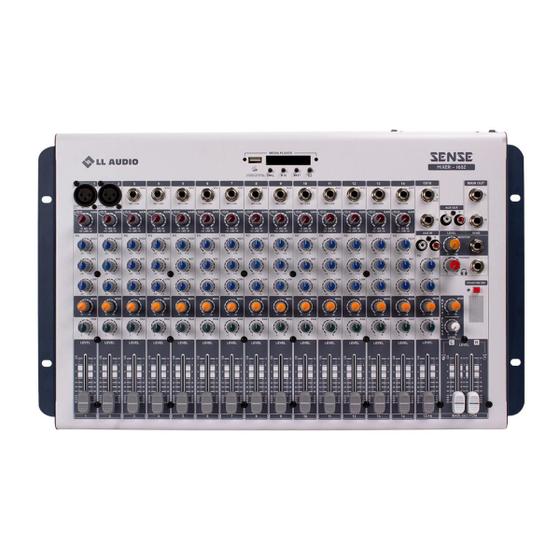 Imagem de Mesa de som Mixer Sense 1602 com 16 canais LL Audio