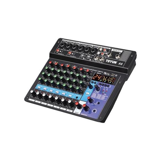 Mesa De Som Profissional 8 Canais A8 Áudio Usb Smart Conjunto Interface Externa Menor preço em Mesa De Som Profissional 8 Canais A8 Áudio Usb Smart Conjunto Interface Externa