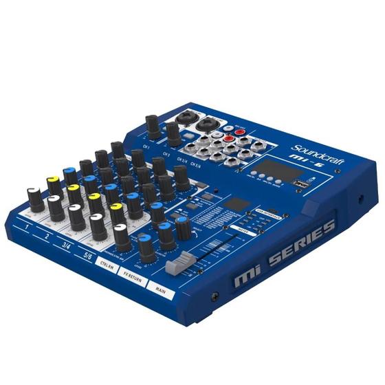 Imagem de Mesa de Som Soundcraft MI-6 Analógico com 6 Canais