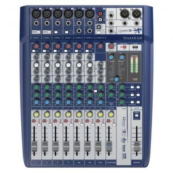 Mesa de Som Soundcraft Signature 10 Canais Bivolt Menor preço em Mesa de Som Soundcraft Signature 10 Canais Bivolt