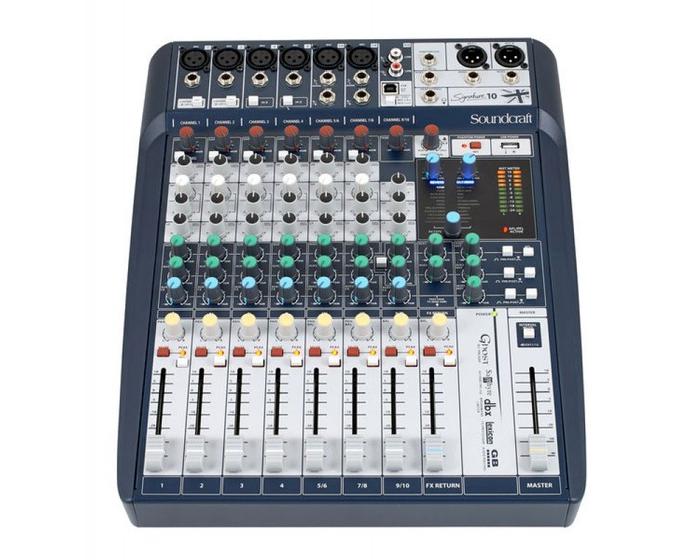 Imagem de Mesa de Som SoundCraft Signature 10 Canais C/ Gravação USB