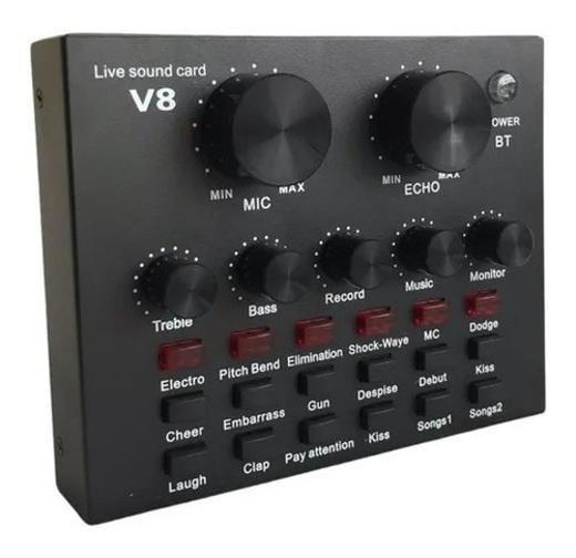 Imagem de Mesa De Som V8 Áudio Usb Smart Conjunto Interface Externa
