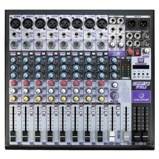 Imagem de Mesa de som waldman 12 canais cpp-12fxu