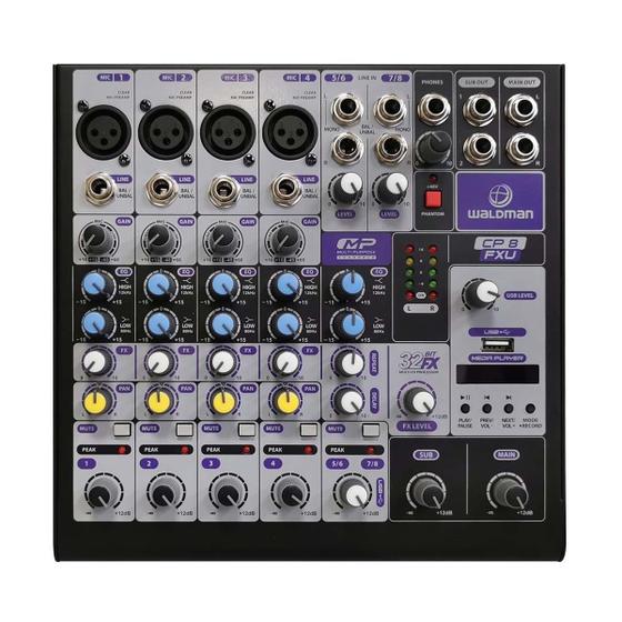 Imagem de Mesa de Som Waldman CP 8 FXU