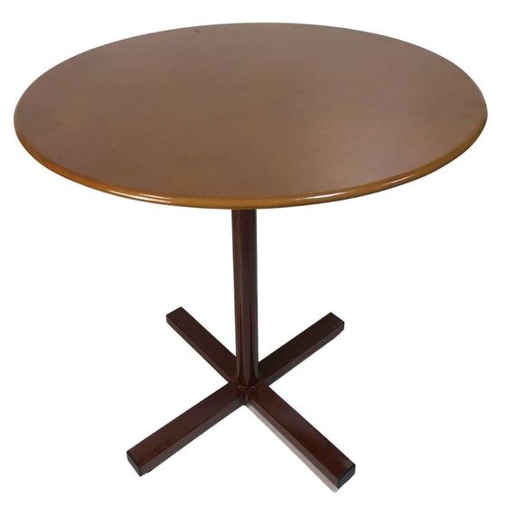 Imagem de Mesa Decorativa Média De Madeira MDF Com Pé De Ferro 