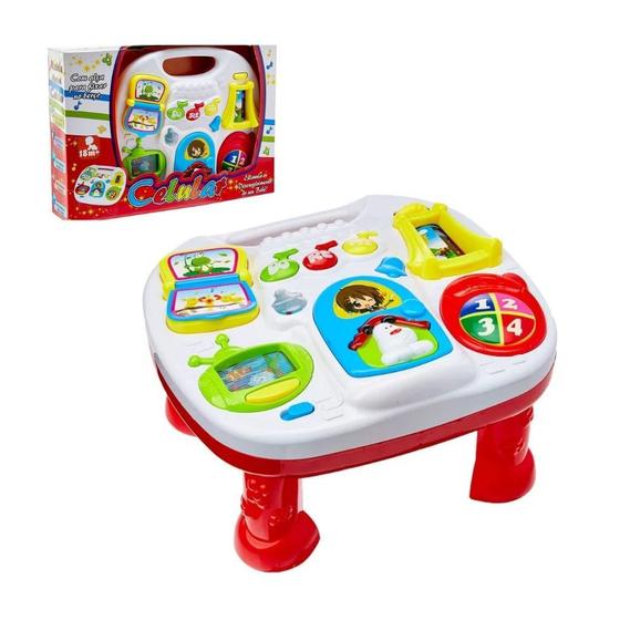 Mesa Didática Bebê Com Som E Atividades Divertida - BRASKIT - Mesa de ...