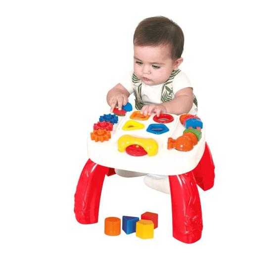 Imagem de Mesa Didática Divertida Play Time Infantil Com Atividades Pedagógicas 2390 - Cotiplás