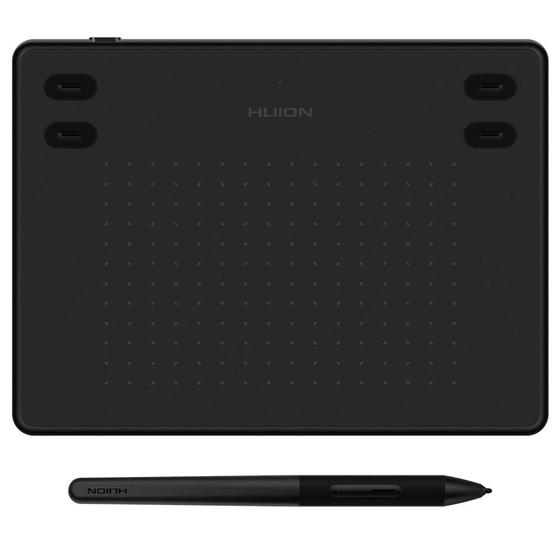 Mesa Digitalizadora Huion Inspiroy 5", com Caneta, 8192 Níveis de Sensibilidade, 4 botões programáveis, USB, Preto - RTE100-K Menor preço em Mesa Digitalizadora Huion Inspiroy 5", com Caneta, 8192 Níveis de Sensibilidade, 4 botões programáveis, USB, Preto - RTE100-K