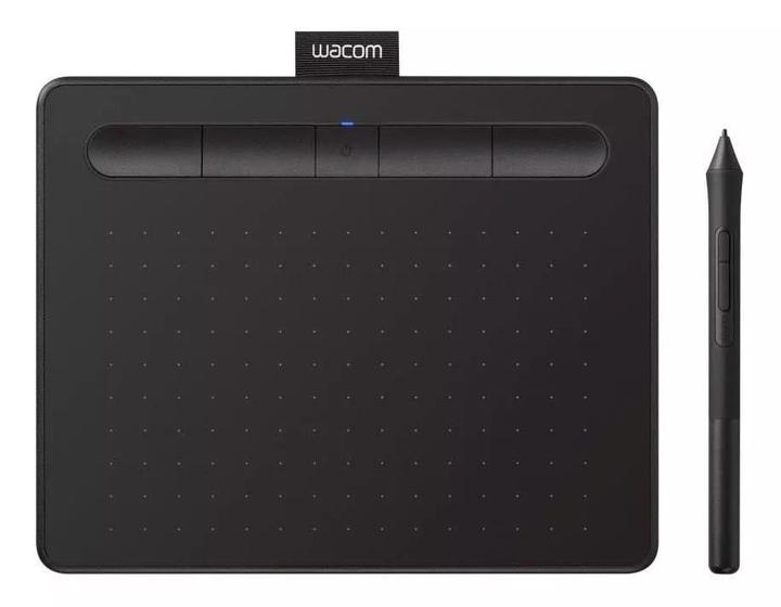 Imagem de Mesa digitalizadora wacom bluetooth pequena intuos criativa preto - ctl4100wlk0 - 0106565-01