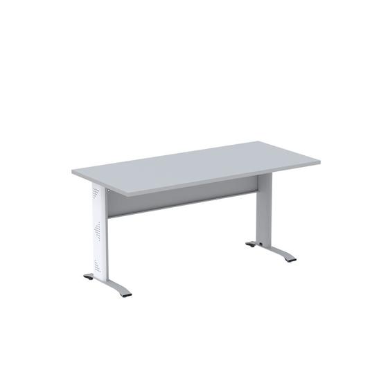 Imagem de Mesa Diretora Aretto Pandin 1,50 x 0,60 M Cinza e Branco