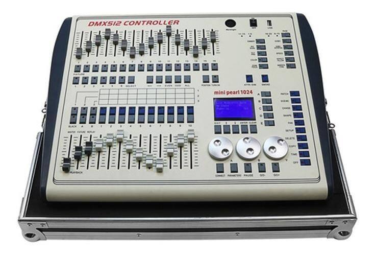 Mesa Dmx 1024 Canais Mini Pearl 1024 Com Case Skypix - Mesa de Som ...