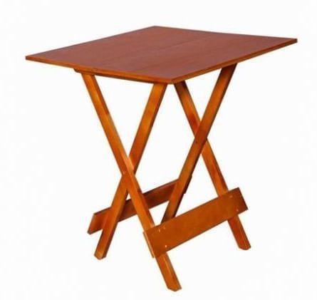 Mesa Dobravel 2 Partes Madeira 60X60m Mel - So Mesas So Cadeiras - Só
