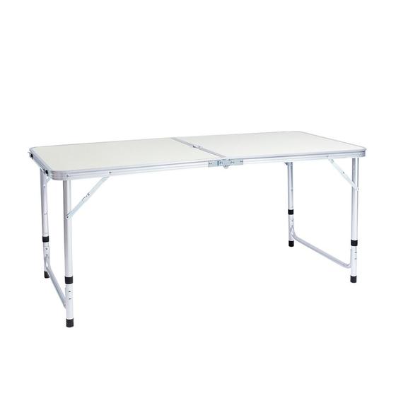 Imagem de Mesa Dobrável Camping 120x60 Vira Maleta Para Jardim Praia