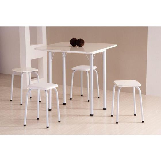 Imagem de Mesa Dobrável Com 4 Banquetas - Logdesign