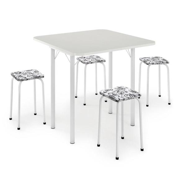 Imagem de Mesa Dobrável Com 4 Banquetas - Logdesign