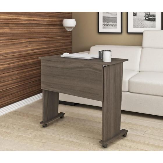 Imagem de Mesa Dobrável com Rodízios Tecno Mobili - Carvalho