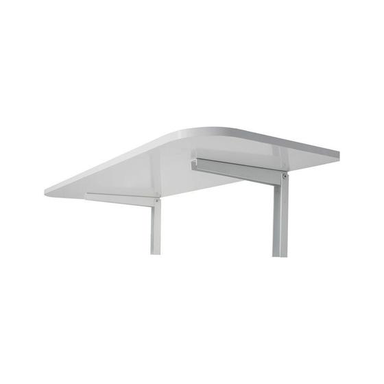 Imagem de Mesa Dobrável Cozinha Pequena Com Suporte 50X40Cm Branca