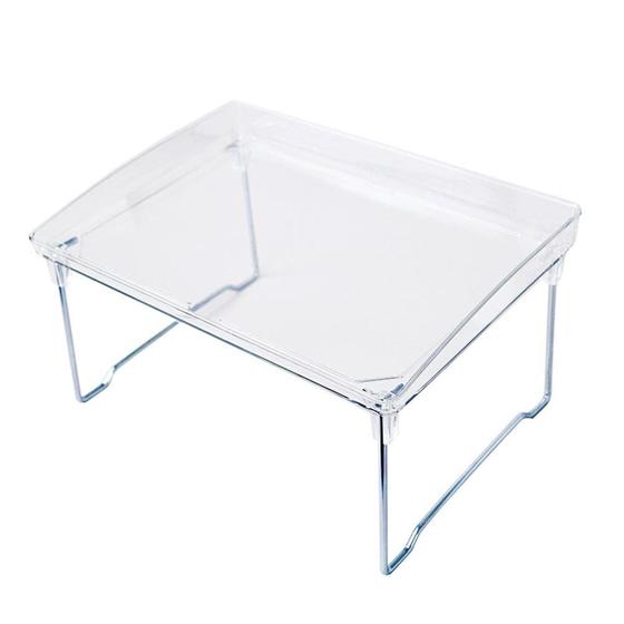 Imagem de Mesa Dobrável de Acrílico Transparente Osuner - 31,5x22,5x17cm