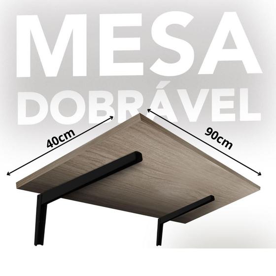 Imagem de Mesa Dobrável de Madeira  40x90