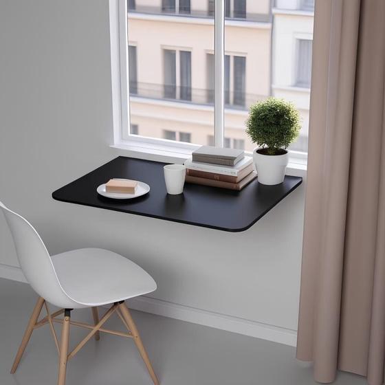 Imagem de Mesa Dobrável de Parede 80x40 - Aproveite Seu Espaço com Elegância e Funcionalidade