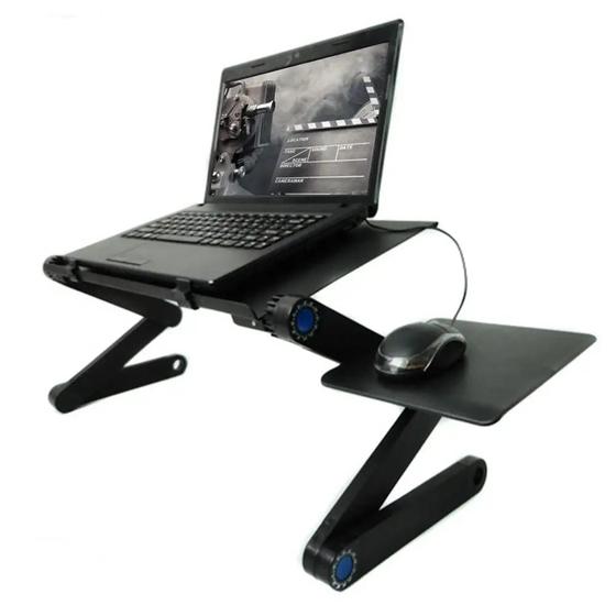 Imagem de Mesa Dobrável Multi Uso Sofá Cama Para Laptop Articulada Suporte para Mousepad