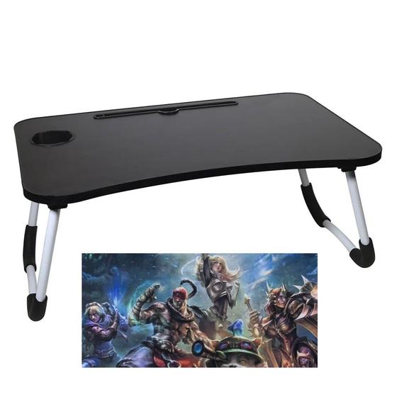 Imagem de Mesa Dobrável Multiuso Notebook Tablet + Moupad Grande