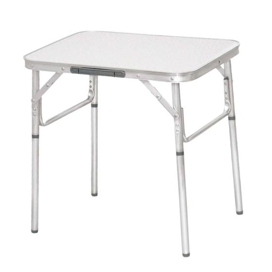 Imagem de Mesa Dobrável Portátil de Alumínio com Tampo em MDF 60x45cm e ajuste de altura - 695828 - Sparta