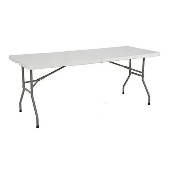 Mesa Dobrável Portátil Maleta Com Alça 1,80m Branca Menor preço em Mesa Dobrável Portátil Maleta Com Alça 1,80m Branca