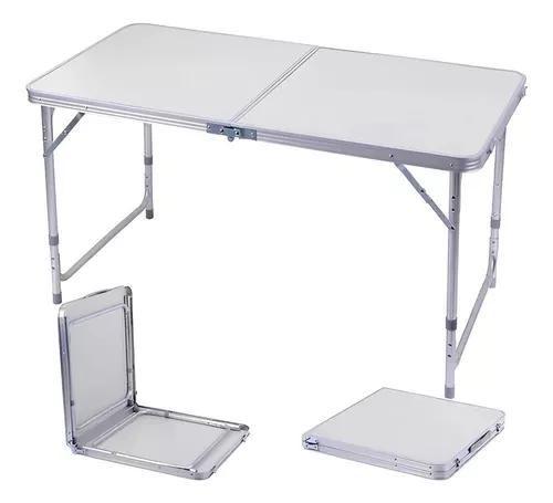 Imagem de Mesa Dobravel Portatil Vira Maleta Camping Praia 120x60