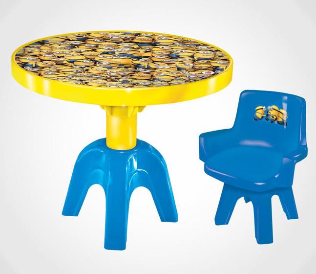 Imagem de Mesa e Cadeira Minions Meu Malvado Favorito Líder Brinquedos