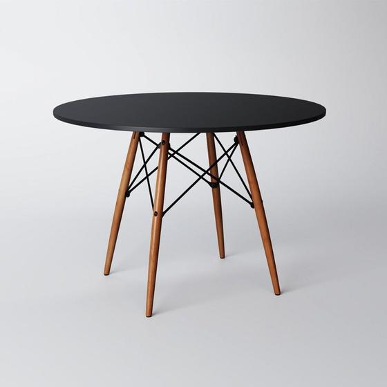 Imagem de Mesa Eames Dkr 90 Cm Altura: 76cm Diâmetro: 90cm Preto