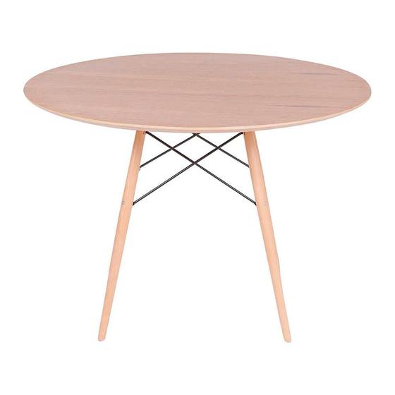 Imagem de Mesa Eames Eiffel Redonda 100cm - Freijó