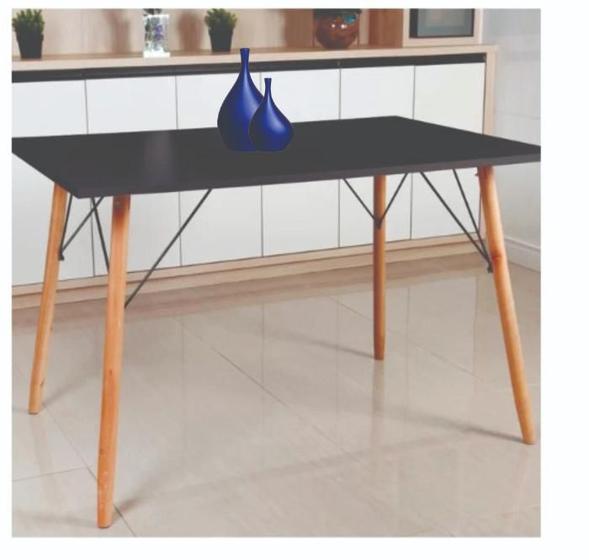 Imagem de Mesa Eames Eiffel Retangular 80 x 1,00 mt Preto