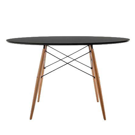 Imagem de Mesa Eames Jantar Redonda Preta 120cm byartdesign