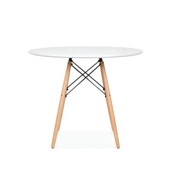 Imagem de Mesa Eames Redonda 90cm Prizi - Branca