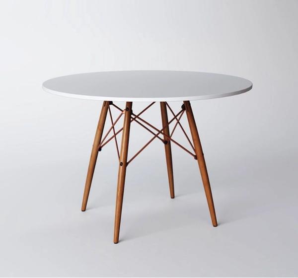 Imagem de Mesa Eiffel Wood Cobre Tampo De Madeira 90 Cm